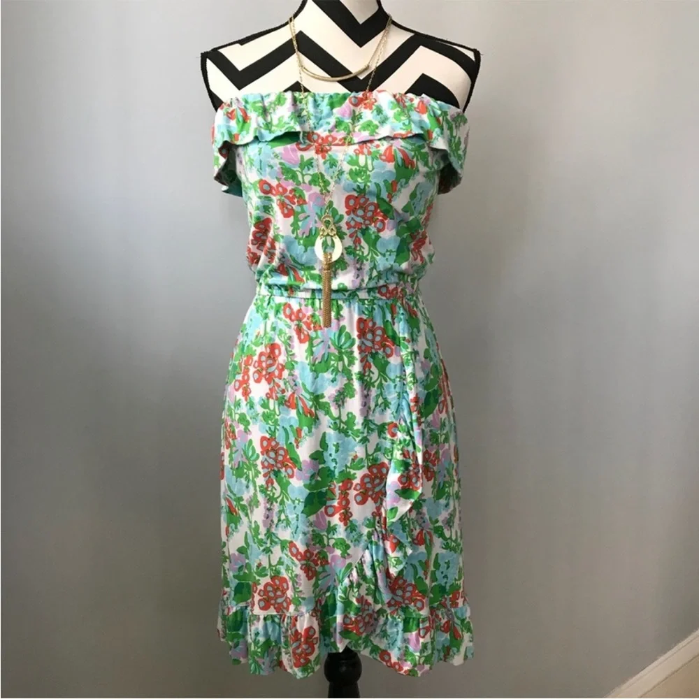 Lilly Pulitzer Flor Dress in Mini Bee in Your Bonnet - Picture 3 of 8